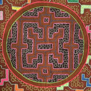Embroidered "Kené" Shipibo Cloth