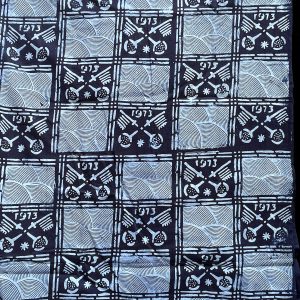 "1973" Commemorative Yoruba Indigo Resist-dye "Adire Eleko" Cloth