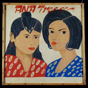 "Ana Tresse" - Two-sided Hairdresser's Sign