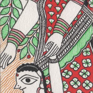 Mother and child - miniature painting